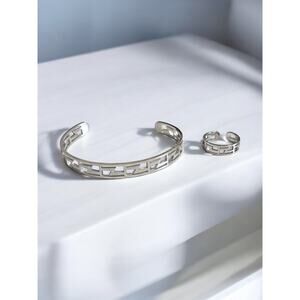 Ring & Cuff Bangle Set